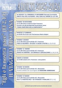 25-26 Volantino catechesi adulti